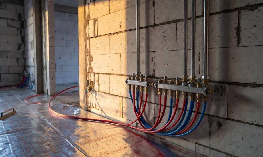 Jak rozplanować centralne ogrzewanie, instalację gazową i wodno-kanalizacyjną przed wykończeniem domu jednorodzinnego