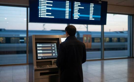 Jak biletomat współpracuje z informacją pasażerską i łącznością na stacji