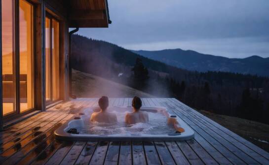 Czego spodziewać się po całorocznym pobycie w drewnianym domku z jacuzzi na beskidzkim stoku