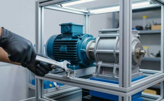 Jak silnik elektryczny współpracuje z przekładnią i konstrukcją maszyny przemysłowej