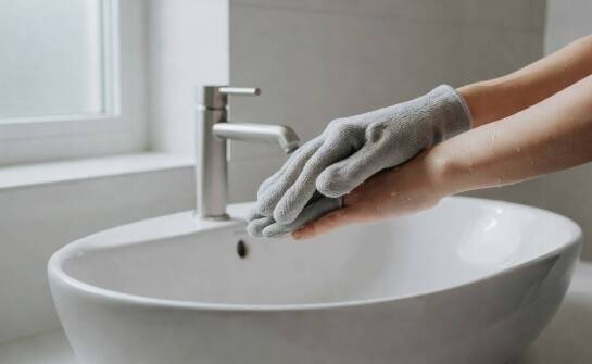 Jak rękawica do pielęgnacji ciała z mikrosrebrem pomaga myć skórę wrażliwą bez detergentów
