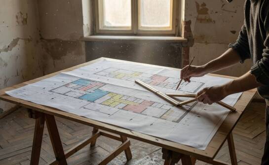 Jak przebiega projektowanie wnętrz mieszkania w Krakowie od pomiarów do nadzoru