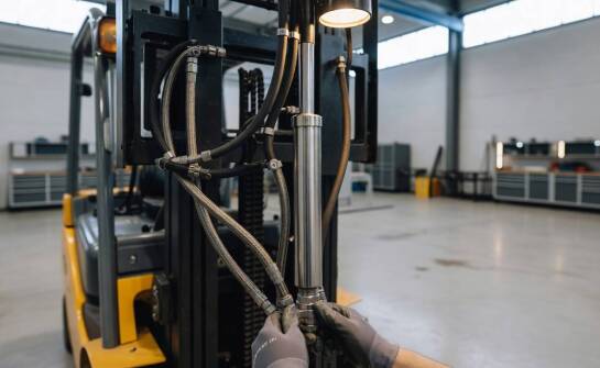 Objawy układu hydraulicznego wózka widłowego, które zdradzają zużycie podzespołów zanim stanie praca
