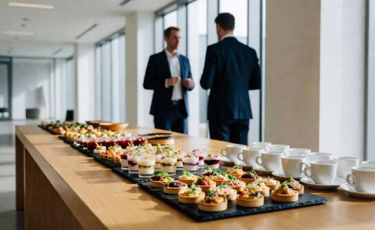 Bufet, serwis czy przerwy kawowe — jak rytm konferencji wyznacza wybór cateringu