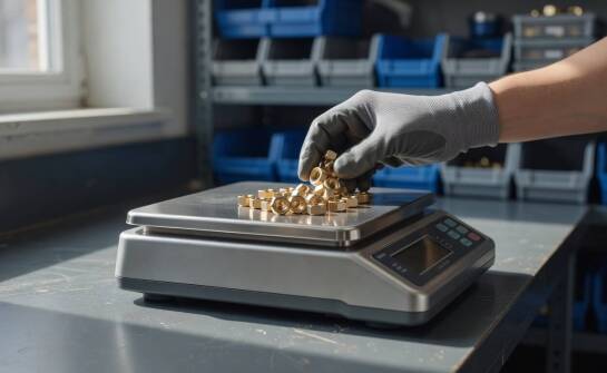 Jak waga elektroniczna przelicza próbkę na liczbę elementów w sklepie i magazynie