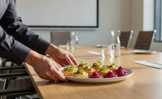 Jak zaplanować catering na firmowe spotkanie, by menu pasowało do agendy i liczby gości