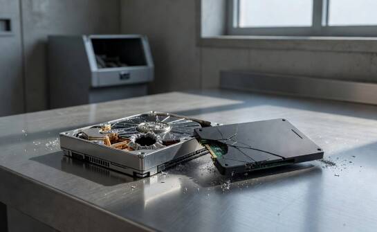 Kiedy niszczenie dysków HDD i SSD poza firmą zastępuje biurową niszczarkę
