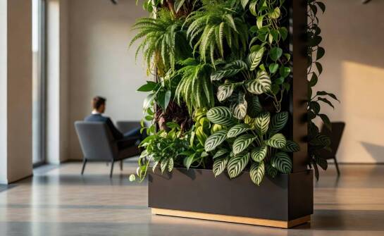 Gdy ściany odpadają — wolnostojąca zieleń pionowa w biurach, hotelach i apartamentach