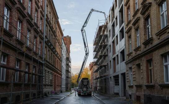 Jak zorganizować podanie betonu na miejskiej budowie, gdy dojazd i przestrzeń są ograniczone