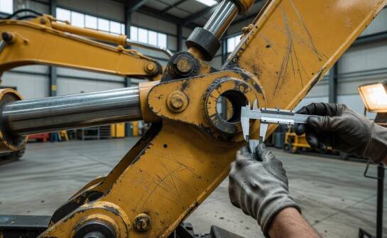 Jak luzy w przegubach przyspieszają zużycie siłownika hydraulicznego w koparce