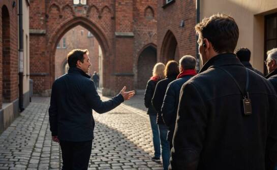 Jak licencjonowany przewodnik porządkuje zwiedzanie Torunia w grupie o różnych potrzebach