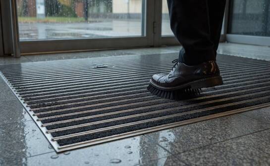 Jak profile aluminiowe, wkłady i maty antypoślizgowe tworzą bezpieczną strefę wejściową