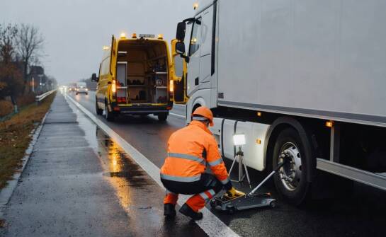 Procedura awaryjna floty ciężarowej: kiedy serwis opon z dojazdem ogranicza straty czasu