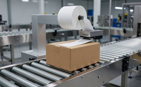 Automatyczne nakładanie etykiet na opakowania zbiorcze w linii produkcyjnej — mechanizm i dobór rozwiązania