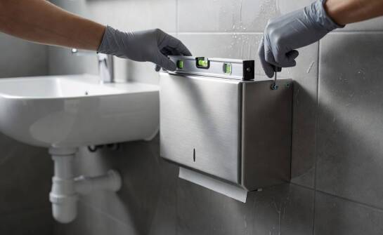 Jak instalacja PVC wpływa na montaż pojemników na ręczniki w wilgotnej łazience