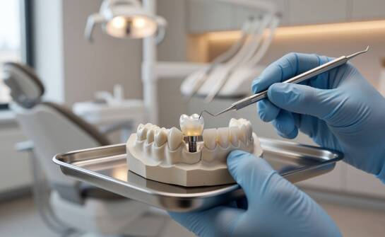 Jak przebiega odbudowa braków zębowych koroną lub mostem na implantach