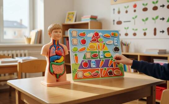 Jak modele anatomiczne, preparaty i piramida żywienia pomagają budować lekcje biologii w przedszkolu i podstawówce