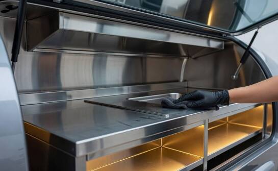 Jak ograniczona przestrzeń food trucka wpływa na projekt mebli ze stali nierdzewnej