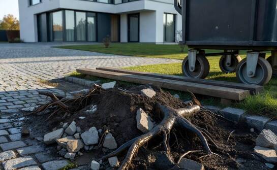 Ziemia, korzenie i resztki betonu — zasady zarządzania ciężkimi odpadami podczas przebudowy posesji