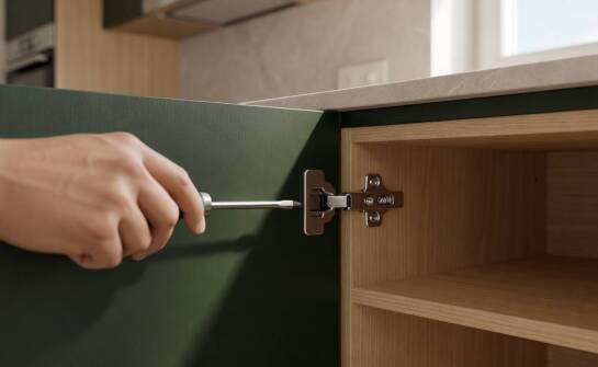 Jak waga i wymiary frontu determinują dobór mechanizmu wyciszającego do szafek kuchennych