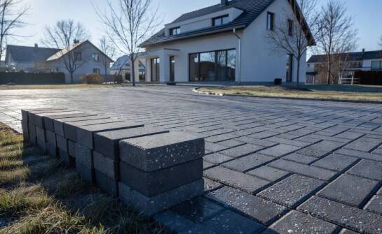 Grubość i format kostki brukowej na podjazd — jak uniknąć pękania nawierzchni po zimie