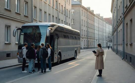 Logistyka szkolnego wyjazdu — jak zaplanować punkty zbiórki i powrotu autokaru w warunkach gęstej zabudowy miejskiej