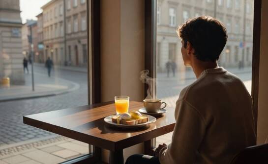 Śniadanie w obiekcie i obiadokolacja po powrocie — jak wewnętrzna gastronomia upraszcza logistykę miejskiego urlopu
