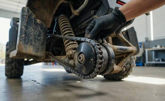 Spadający łańcuch w quadzie terenowym — jak rozpoznać zużycie mechanizmu napinającego