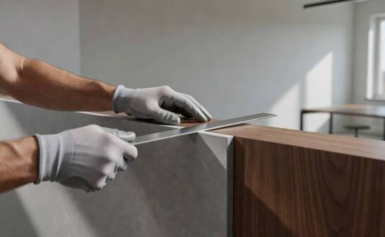 Detale zlicowane i łączenie materiałów — projektowanie wielkoformatowych okładzin ściennych w wymagających wnętrzach
