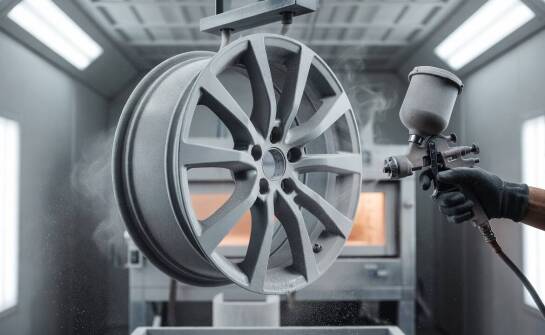 Jak rodzaj stopu i konstrukcja felgi aluminiowej determinują przebieg powlekania proszkowego