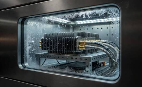 Wpływ parametrów brzegowych komory klimatycznej na wiarygodność testów elektroniki w systemach radarowych
