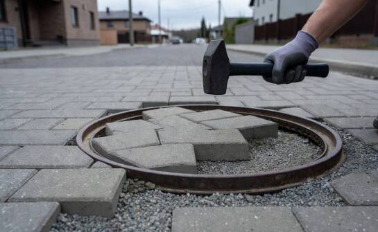 Zasady poprawnego łączenia nawierzchni brukowej z betonowymi elementami infrastruktury podziemnej