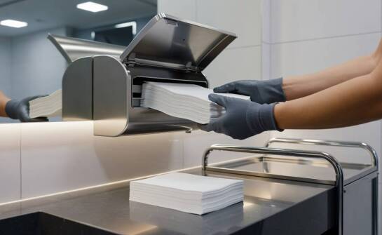 Jak podajnik ręczników papierowych zmienia liczbę obchodów i czas obsługi w obiektach publicznych