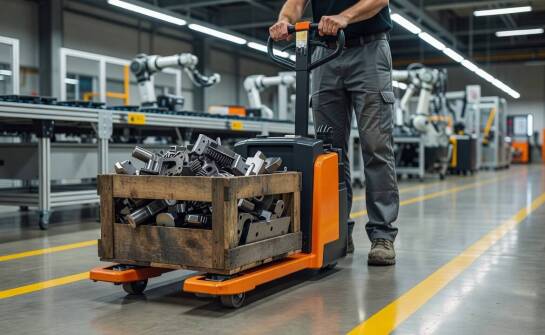 Jak dobrać parametry wózka elektrycznego do transportu skrzyń, komponentów i palet w hali produkcyjnej