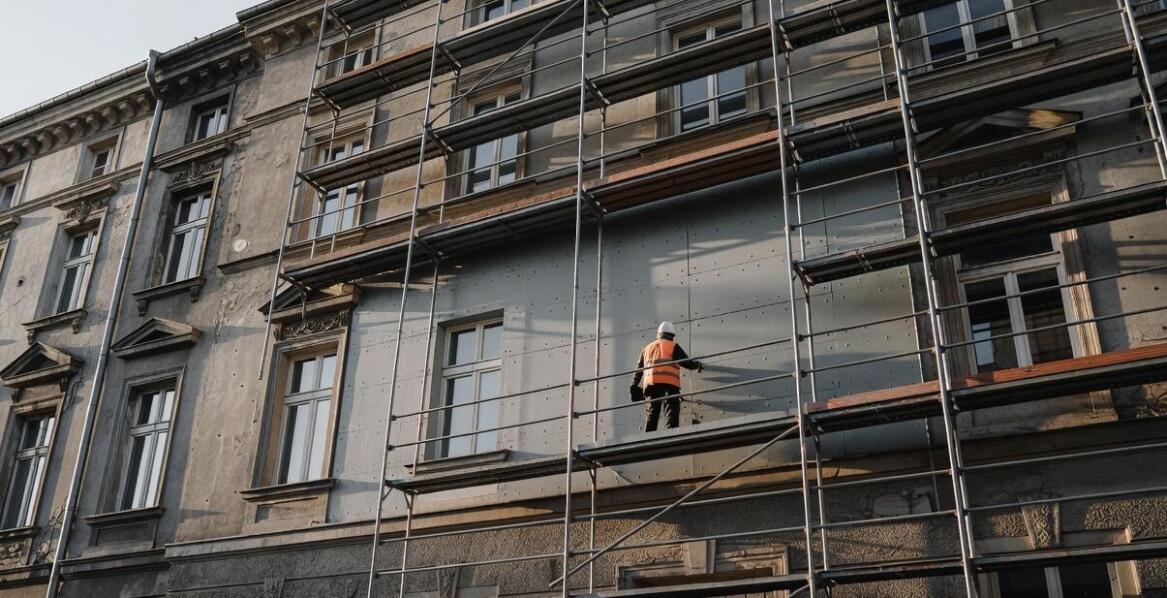 Docieplenie elewacji budynku — kiedy wysokość, zabytkowy status i wspólnota zmieniają formalności