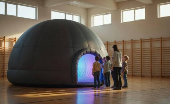 Jak seans pod przenośną kopułą wspiera nauczanie astronomii i przyrody w szkole