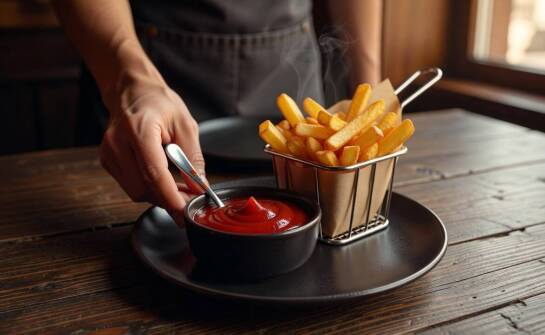 Jak rozpoznać ketchup klasy premium po zachowaniu w serwisie i na talerzu