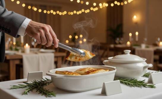Jak zbudować menu weselne w sali, gdy pierogi, zupy i wegetariańskie dania mają działać w bufecie