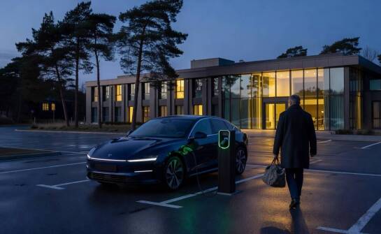 Jak ładowanie auta elektrycznego porządkuje dłuższy pobyt w hotelu nad morzem