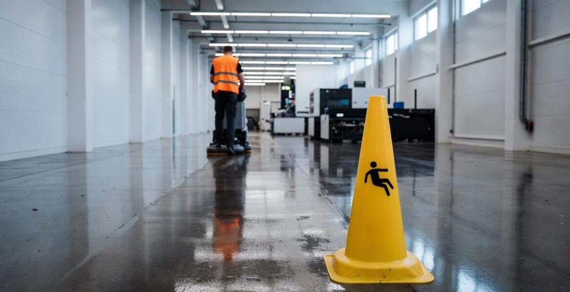 Sprzątanie hali produkcyjnej między zmianami: jak układa się rytm prac i kontroli