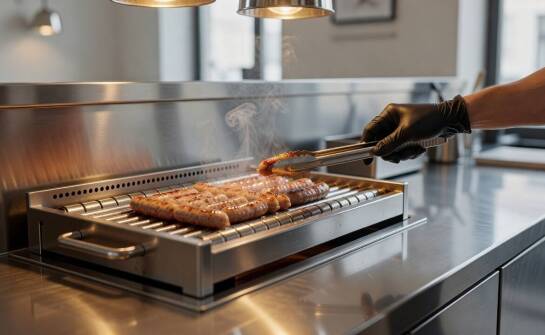 Grill rolkowy w kuchni gastronomicznej — jak ustawić stanowisko pod higienę, tempo i ergonomię pracy