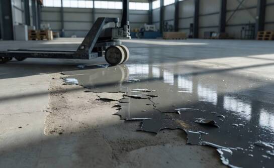 Beton pod epoksydem — błędy przygotowania, które psują przyczepność posadzki w hali produkcyjnej