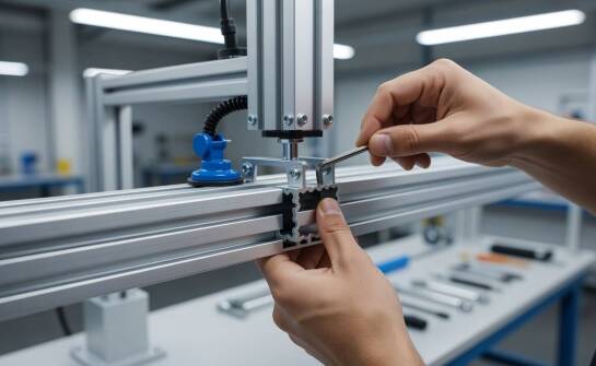 Jak układ rowków w profilach aluminiowych zmienia sztywność modułu EOAT przy przezbrojeniu