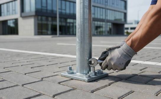 Montaż znaków na parkingach i posesjach — od podłoża do trwałego ustawienia oznakowania