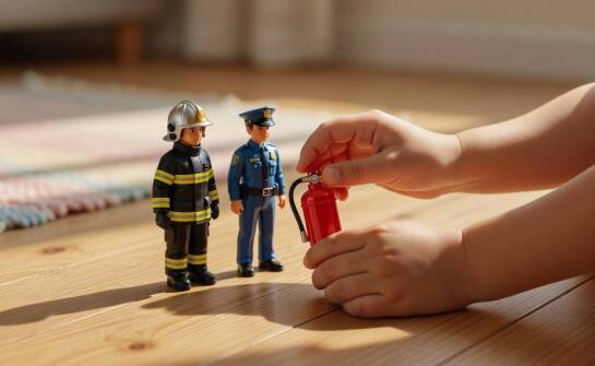 Jak detale ubioru i wyposażenia w Playmobil uczą dziecko odczytywać scenkę
