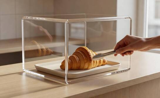 Gablota z plexi dla cukierni i gastronomii — kiedy wystarczy ekspozycja bez chłodzenia