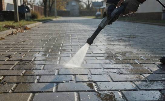 Co naprawdę decyduje o bezpieczeństwie mycia kostki brukowej: ciśnienie, chemia i czas reakcji