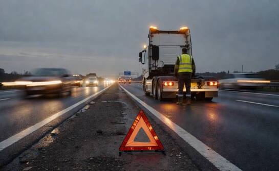 Awaria ciężarówki na A4 i A8 pod Wrocławiem — pierwsze decyzje na miejscu