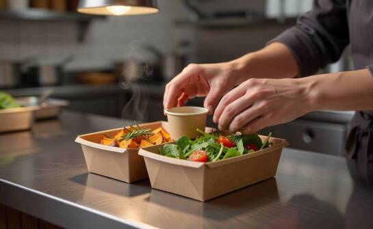Papierowy lunch box w gastronomii — dopasowanie do dań obiadowych i zestawów na wynos