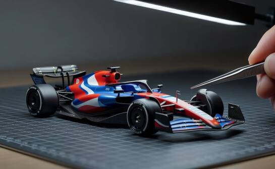 Co w kolekcjonerskiej miniaturze bolidu F1 decyduje o zgodności z oryginałem